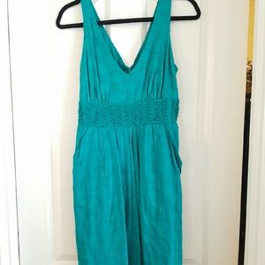 Teal casual dress