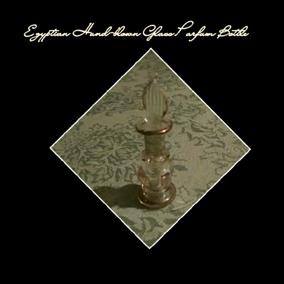 Egyptian Hand-blown Glass Parfum Bottle