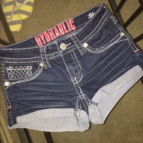 Sz 1~ Hydraulic Denim Shorts - Picture 1 of 4