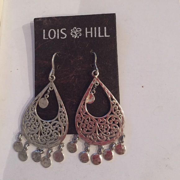 Brand new Lois Hill sterling silver earrings