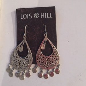 Brand new Lois Hill sterling silver earrings