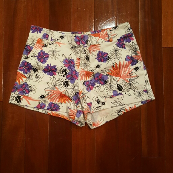 Francesca's Floral Multicolored Shorts