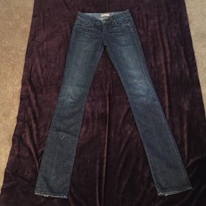 Paige Blue Heights Low Rise Skinny Leg MADE IN USA