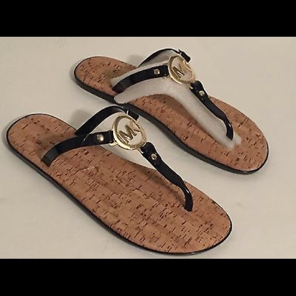 💋SOLD 💋M Kors Navy Jelly Sandals💋SOLD💋 - Picture 2 of 4