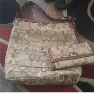 Authentic coach purse and wallet