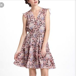Anthropologie Pastel Paisley Dress