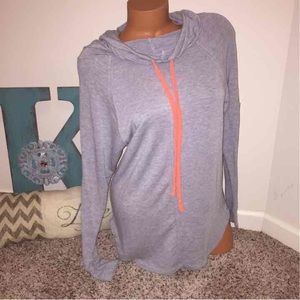 Derek Heart Gray Tunic Blouse Top Medium