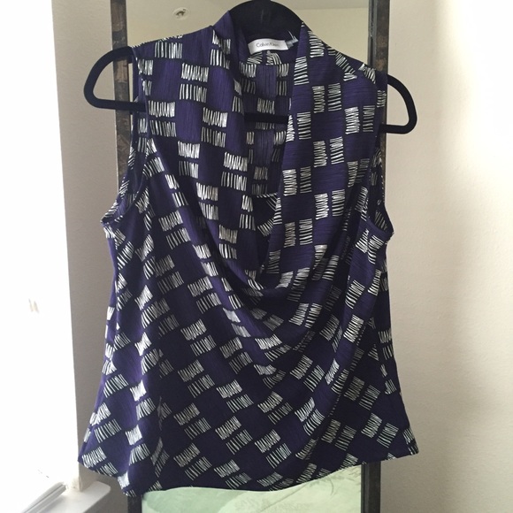 NWOT Calvin Klein cowl neck top