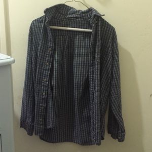 Blue plaid flannel from Brandy Melville