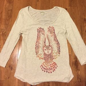 Lucky brand 3/4 printed tee