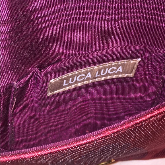 NWT luca luca satin brocade envelope clutch - Picture 3 of 4