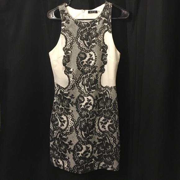 Sexy black and white dress!