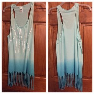 ombré PINK by Victoria's Secret fringe cover up