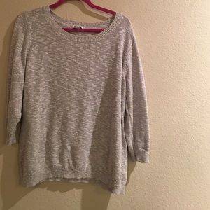 Slouchy grey pull over crewneck sweater