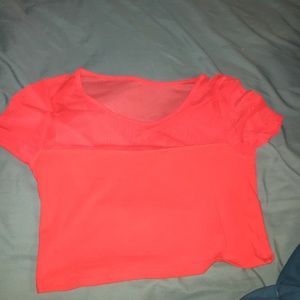 Charlotte Russe Red crop top