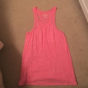 pink American eagle racer back henley