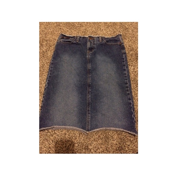 Pencil Denim Skirt