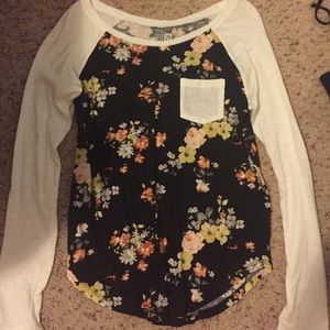Nollie floral long sleeve top
