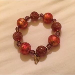Antica Murrina Eldorado Murano Bracelet in pink