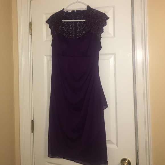 LIKE NEW purple cocktail/semiformal dress sz 12