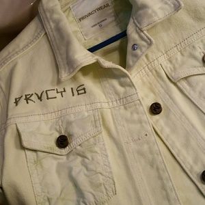 PRIVACYWEAR Mint Colored Jeans Jacket