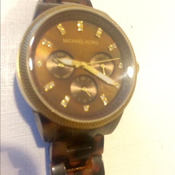 Michael Kors Chronograph Tortoiseshell Watch