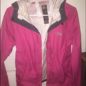 Women's north face rain coat