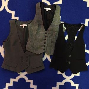 Bundle deal! 3 business professional vests!