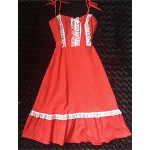 Vintage Red Heart Dress