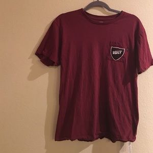 Vans Classic Burgundy Logo Tee