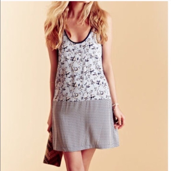 Joie silk reversible double printed dress