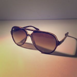 Ray Ban Aviators - RB 4125 CATS 5000 - Tortoise