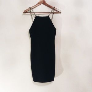 black cocktail dress
