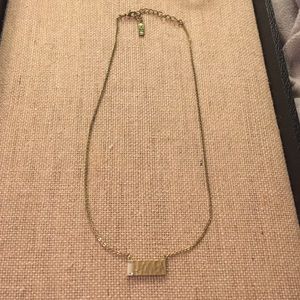 Silpada gold bar necklace