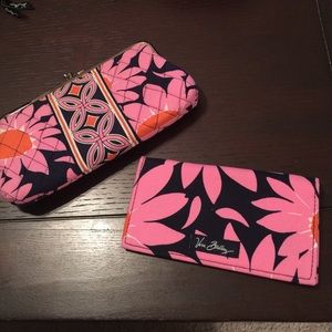 Vera Bradley clutch wallet and checkbook cover