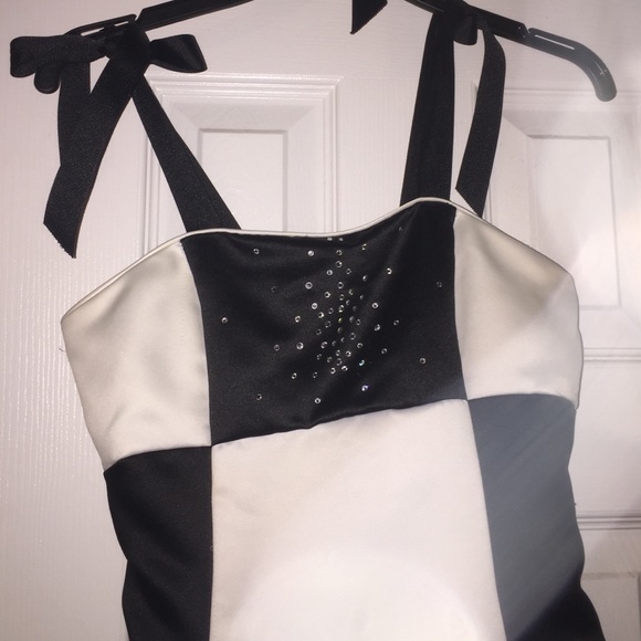 Black/White Formal Gown