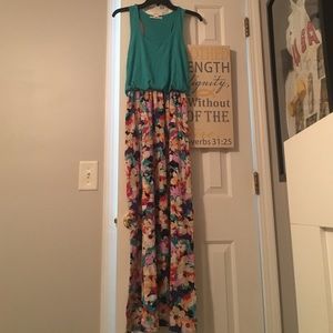 flower print maxi dress