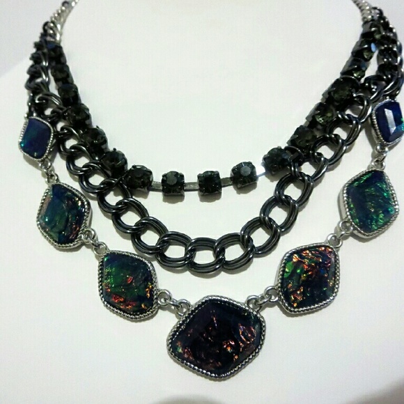 Simply Vera Wang Gemstone Chain Link Necklace - Picture 2 of 2