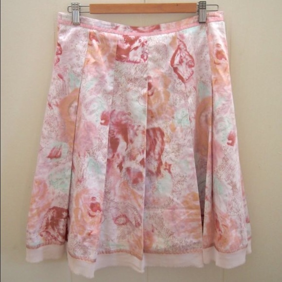 Anthropologie Dresses & Skirts - •Anthropologie• Odille Pastel Watercolor Skirt