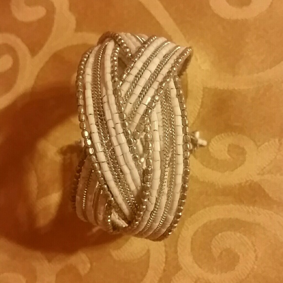 White & silver bracelet!