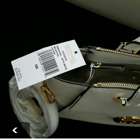 Mk satchel Hudson Medium white crossbod Brand new - Picture 4 of 4