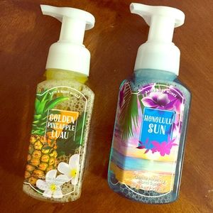 Bath and Body Works Gentle Foaming Hand Soaps.