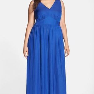 Vince Camuto royal blue maxi. 3x