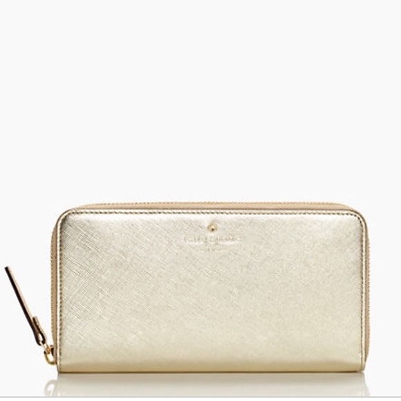 Sold       New Kate Spade Gold wristlet!