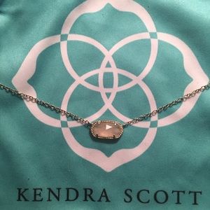 Kendra Scott-Elisa Pendant Necklace in Rose Quartz