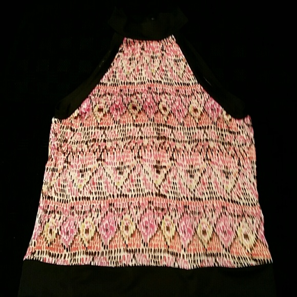 Printed Sleeveless Blouse
