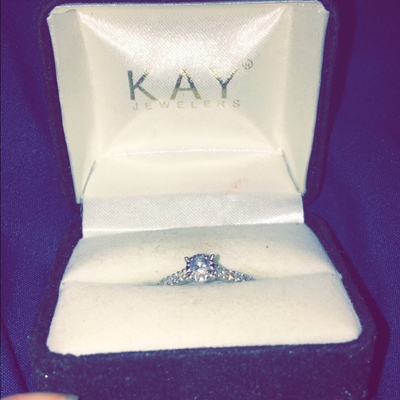 White gold diamond ring from Kay Jewelers - Picture 4 of 9