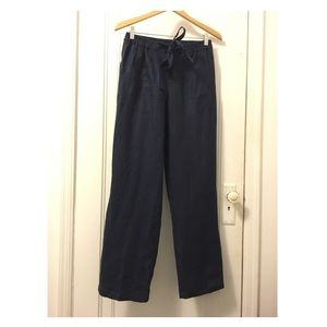 Long navy pants