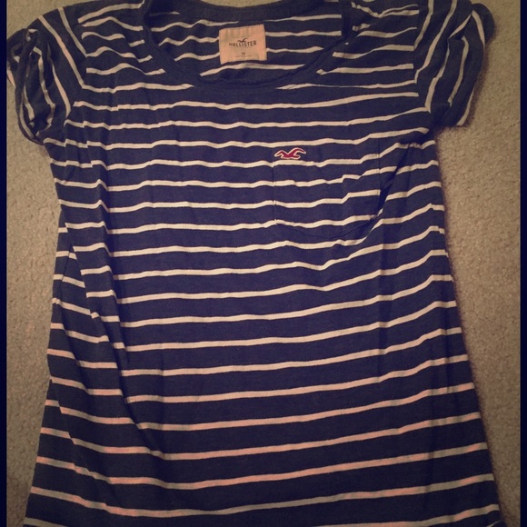 Hollister Stripped Tee with Pocket