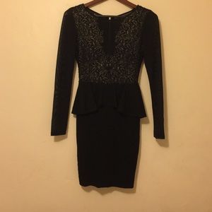 Bebe Meche peplum dress